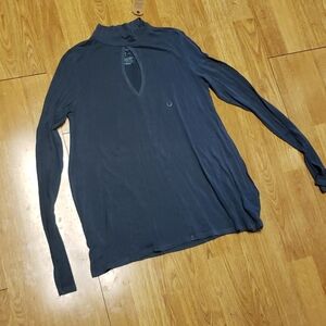 NWT AEO Soft & Sexy spruce high neck top XS